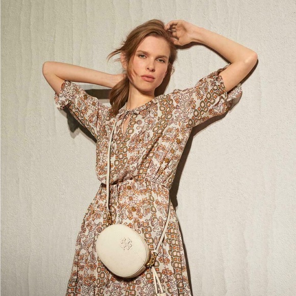 Tory Burch Serena Printed Silk Dress - Picture 3 of 6